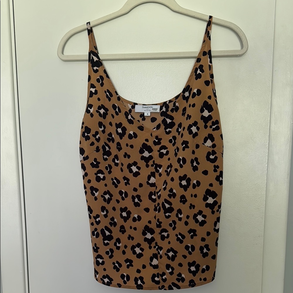 Thakoon Leopard Print Women's Top - Brown and Black